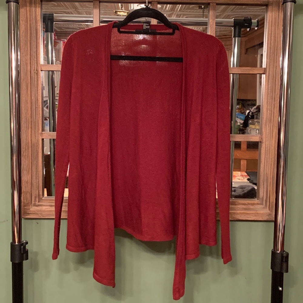 Deep Red Cardigan size small